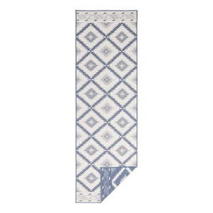 Modro-krémový vonkajší koberec NORTHRUGS Malibu, 80 x 250 cm vyobraziť