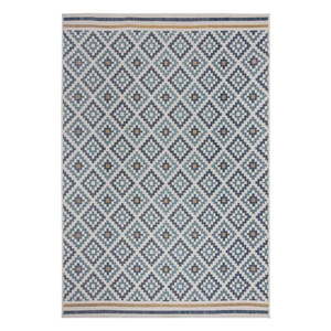 Žlto-modrý vnútorný a vonkajší koberec 120x170 cm Zia Trellis – Flair Rugs vyobraziť