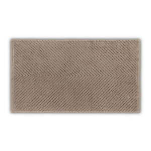 Hnedý bavlnený uterák 71x40 cm Chevron - Foutastic vyobraziť