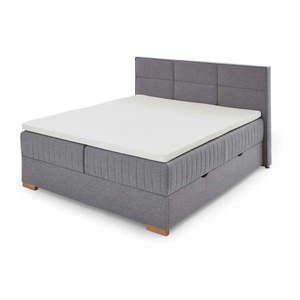 Sivá boxspring posteľ s úložným priestorom 180x200 cm Tambo – Meise Möbel vyobraziť