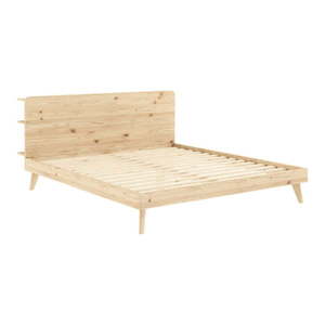 Dvojlôžková posteľ z borovicového dreva s roštom 140x200 cm Retreat – Karup Design vyobraziť