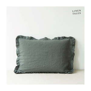 Ľanová obliečka na vankúš 40x60 cm Forest Green – Linen Tales vyobraziť
