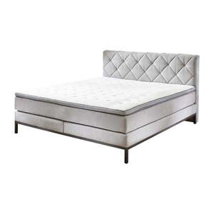 Svetlosivá boxspring posteľ 160x200 cm Rockaway – Rojaplast vyobraziť