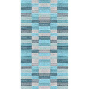 Modrý prateľný koberec 80x150 cm Hali – Vitaus vyobraziť