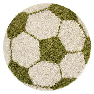 Zeleno-krémový detský koberec ø 100 cm Fun – Ayyildiz Carpets vyobraziť
