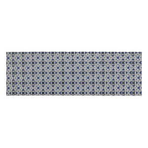 Bielo-modrá plastová kúpeľňová predložka 65x200 cm Murcia – Wenko vyobraziť