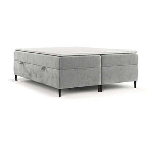 Sivá boxspring posteľ s úložným priestorom 180x200 cm Araya – Maison de Rêve vyobraziť