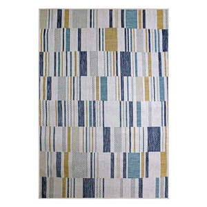 Žlto-modrý vnútorný a vonkajší koberec 200x290 cm Rosco Geo – Flair Rugs vyobraziť