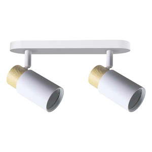Stropné svietidlo s kovovým tienidlom v bielo-prírodnej farbe 35x5.5 cm Claro – Candellux Lighting vyobraziť