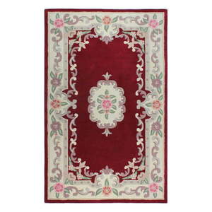 Červený vlnený koberec Flair Rugs Aubusson, 120 × 170 cm vyobraziť