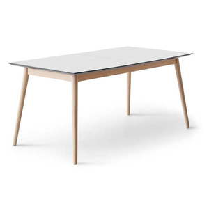 Rozkladací jedálenský stôl s bielou doskou a prídavnou doskou 100x210 cm Meza – Hammel Furniture vyobraziť