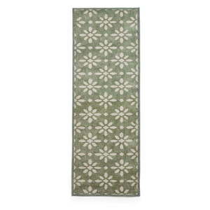 Zelený prateľný behúň 61x170 cm Coral Green – Think Rugs vyobraziť