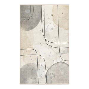 Sivo-krémový prateľný koberec 160x230 cm Simple Lines – Mila Home vyobraziť