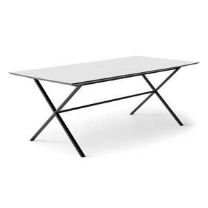 Rozkladací jedálenský stôl s bielou doskou a prídavnou doskou 100x210 cm Meza – Hammel Furniture vyobraziť