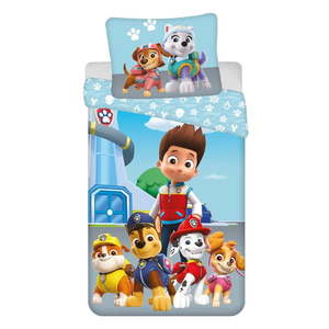 Modrá bavlnená detská obliečka na jednolôžko 140x200 cm Paw Patrol – Jerry Fabrics vyobraziť