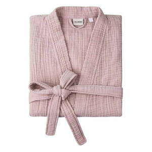 Ružový mušelínový župan veľkosť S/M Kimono – Foutastic vyobraziť
