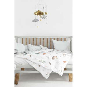 Biela detská obliečka do postieľky z bavlny renforcé 100x150 cm Abc – Mijolnir vyobraziť