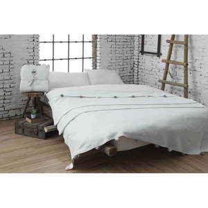 Krémovobiely fleecový pléd 150x200 cm Pom Pom – Mijolnir vyobraziť