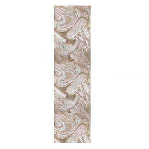 Béžový behúň 80x300 cm Marbled – Flair Rugs vyobraziť