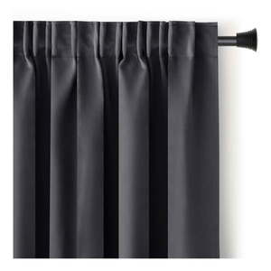 Antracitový zatemňovací termo záves 140x270 cm Pleat – Restilo vyobraziť