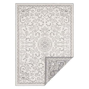 Sivo-krémový vonkajší koberec NORTHRUGS Leyte, 120 x 170 cm vyobraziť