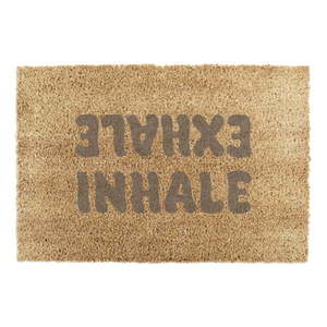 Rohožka z kokosového vlákna 40x60 cm Inhale Exhale – Artsy Doormats vyobraziť