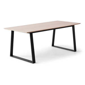 Rozkladací jedálenský stôl s doskou v dubovom dekore a prídavnou doskou 100x210 cm Meza – Hammel Furniture vyobraziť
