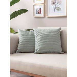 Menčestrové obliečky na vankúše v súprave 2 ks 43x43 cm – Mioli Decor vyobraziť
