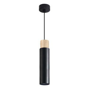 Čierne závesné svietidlo s kovovým tienidlom Claro – Candellux Lighting vyobraziť