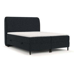 Čierna boxspring posteľ s úložným priestorom 140x200 cm Melba – Maison de Rêve vyobraziť