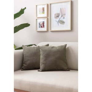 Menčestrové obliečky na vankúše v súprave 2 ks 43x43 cm – Mioli Decor vyobraziť