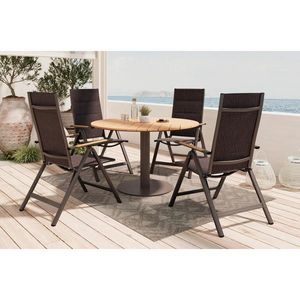 Ambia Garden ZÁHRADNÝ STÔL, kov, plast, 120/74/120 cm vyobraziť