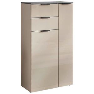 Venda STREDNE VYSOKÁ SKRINKA, antracitová, kašmírová, 60/107/30 cm vyobraziť