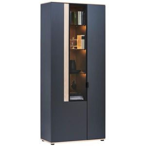 Dieter Knoll VITRÍNA, antracitová, farba duba, 93, 2/213, 1/42 cm vyobraziť