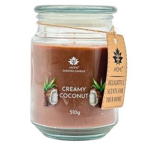 Arome Candle 510 g, v skle, krémový kokos vyobraziť