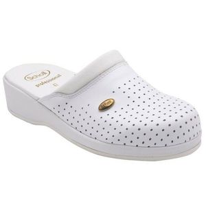 Scholl CLOG BACK GUARD - zdravotné pantofle PROFESIONAL, veľ. 45, biela, 45 EU vyobraziť