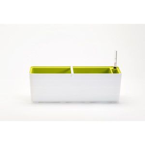 Plastia Samozavlažovací truhlík Berberis 60, biela + zelená, 60 cm vyobraziť