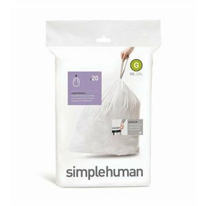 Vrecia do odpadkového koša 30 L, Simplehuman typ G, zaťahovacie, 20 ks v balení vyobraziť