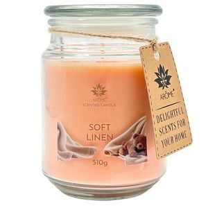 Sviečka Arome 510 g, v skle, Soft Linen vyobraziť