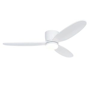 Inteligentný stropný ventilátor biely 132 cm vrátane LED stmievateľný s diaľkovým ovládaním - Sofio vyobraziť
