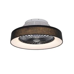 Stropný ventilátor čierny 47cm vr. LED stmievateľný s diaľkovým ovládaním - Emily vyobraziť