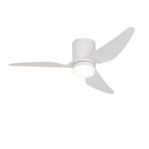 Stropný ventilátor biely 123 cm vrátane LED stmievateľný s diaľkovým ovládaním - Patty vyobraziť