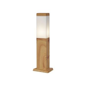 Moderná vonkajšia stojaca lampa oceľová s drevenou potlačou 45cm IP44 - Malois vyobraziť