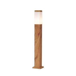 Moderná vonkajšia stojaca lampa oceľová s drevenou potlačou 80 cm IP44 - Malois vyobraziť