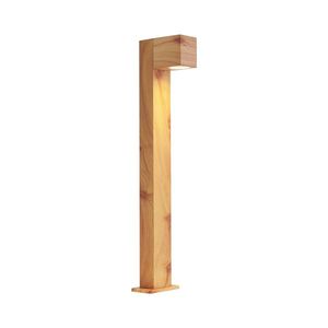 Moderná vonkajšia stojaca lampa hliníková s drevenou potlačou 65 cm IP44 - Baleno vyobraziť