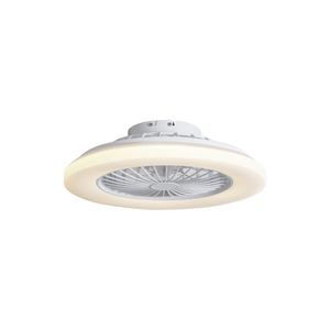 Stropný ventilátor biely 48, 5 cm vrátane LED stmievateľný s diaľkovým ovládaním - Clemo vyobraziť