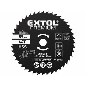 Kotúč pílový na kov, Ø89mm, 44Z , pre 8893022 vyobraziť