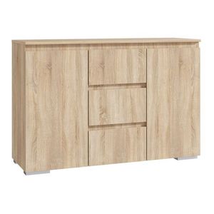 Komoda 120 cm, dub sonoma vyobraziť