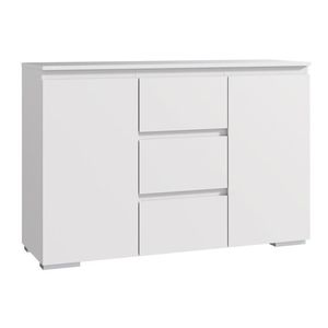 Komoda 120 cm, biela vyobraziť