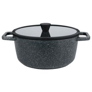 LIVARNO home Hrniec z hliníkovej zliatiny, 28 cm (čierna žula) vyobraziť